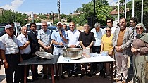 Aşure kazanı kuruldu