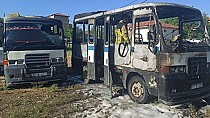 İki minibüs yandı - haberi